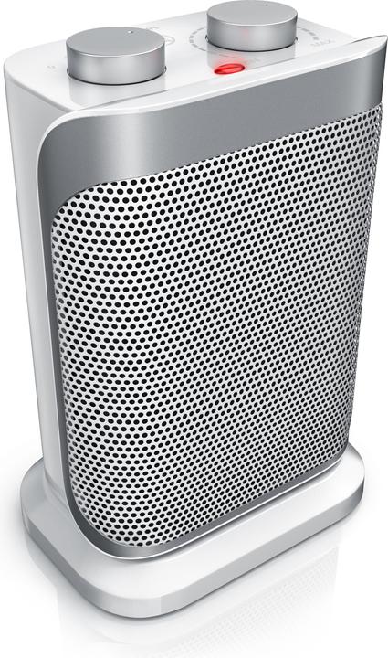 Brandson Keramik Heizlüfter, Keramikheizlüfter mit Oszilationsfunktion, Bad Keramikheizgerät, weiss (1500 W)
