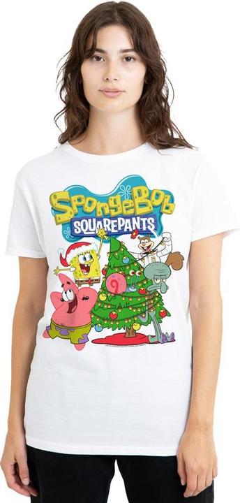 Immagine prodotto Spongebob Squarepants Maglietta Albero di Natale Adulto Unisex (XL)
