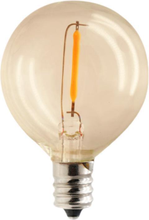 Immagine prodotto Forever Light Lampadina LED E12 G40 0,5W 3V 24lm oro 6pcs (E12, 24 lm, 6 x)