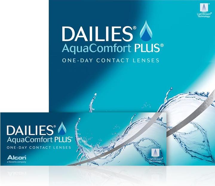 Actual product image Dailies AquaComfort PLUS, spherical (90 Piece, Daily lens, Spherical)