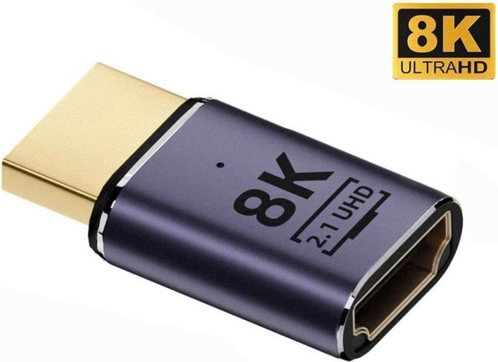 Immagine prodotto PowerGuard Adattatore HDMI a HDMI prolunga 2cm (femmina/maschio) 2.1 8K (HDMI, 2 cm)