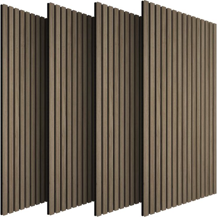 tectake Set Akustikpaneele Sonic Wall Holzoptik (4 Stk.)
