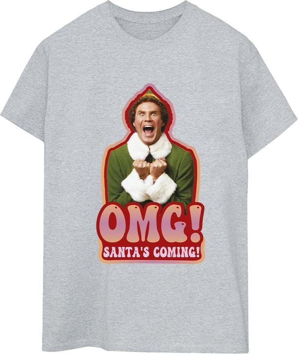 Immagine prodotto Elf Santa's Coming Maglietta Ampia Donna (S)