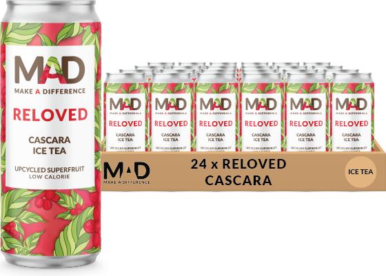 Actual product image MAD RELOVE CASCARA Ice Tea crate (24 x 33 cl)