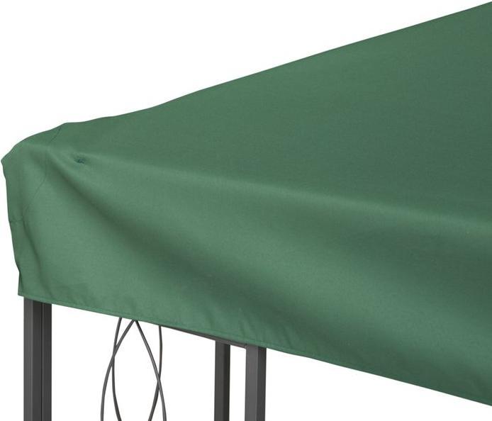 Produktbild Swisshandel24 Ersatzdach Pavillondach für Metallpavillon Gartenpavillon Partyzelt Gartenzelt Polyester 3x4m Grün (1200 cm, 300 cm)