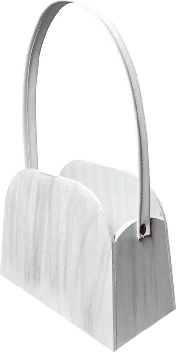 Immagine prodotto Natura Punto Cestino per borse in legno, bianco