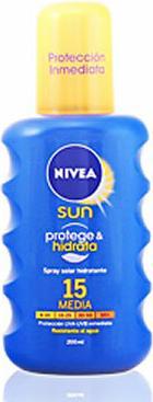 Actual product image NIVEA Sun Protection And Care Spray Spf15 200ml (Sun spray, SPF 15, 200 ml)
