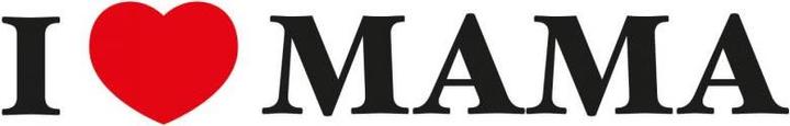 Actual product image Trenddeko I love Mama (100 x 17 cm)