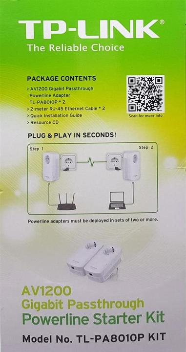 Actual product image TP-Link AV1300 Gigabit Passthrough Powerline Starter Kit (1200 Mbit/s)