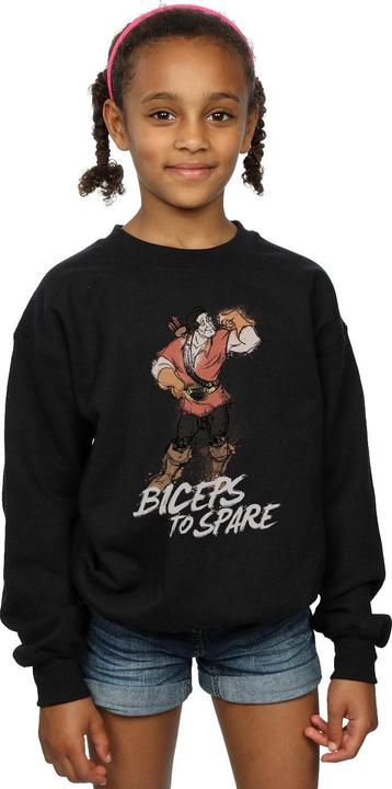 Produktbild Disney Beauty And The Beast Gaston Biceps To Spare Sweatshirt Mädchen (140, 146)