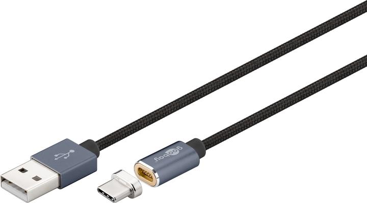 Berrybase goobay Magnet USB-C Sync- und Ladekabel 1,20m - Fa (1.20 m, USB 2.0)