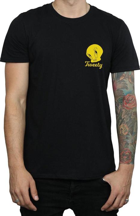 Actual product image Looney Tunes Mens Tweety Pie Head T-Shirt (S)