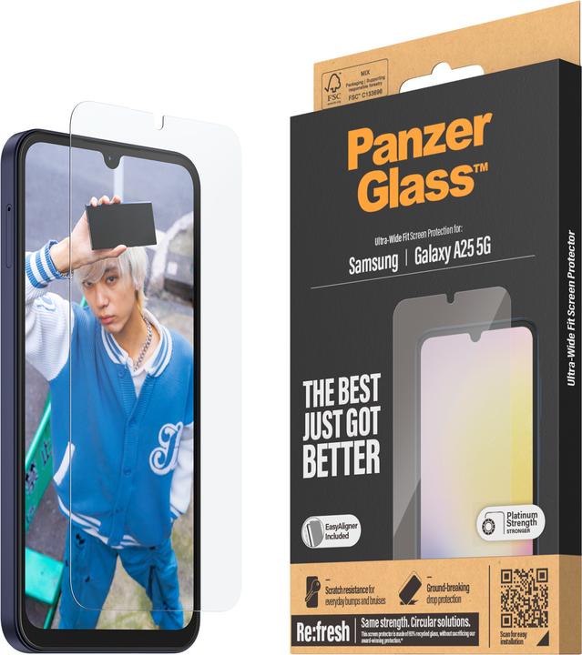 Immagine prodotto PanzerGlass Vestibilità ultra-ampia (1 Pezzo/i, Samsung Galaxy A25 5G)