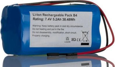 Actual product image Rs Pro 18650 7.4V 5200 mAh 2S2P B4 type (7.40 V, 5200 mAh)