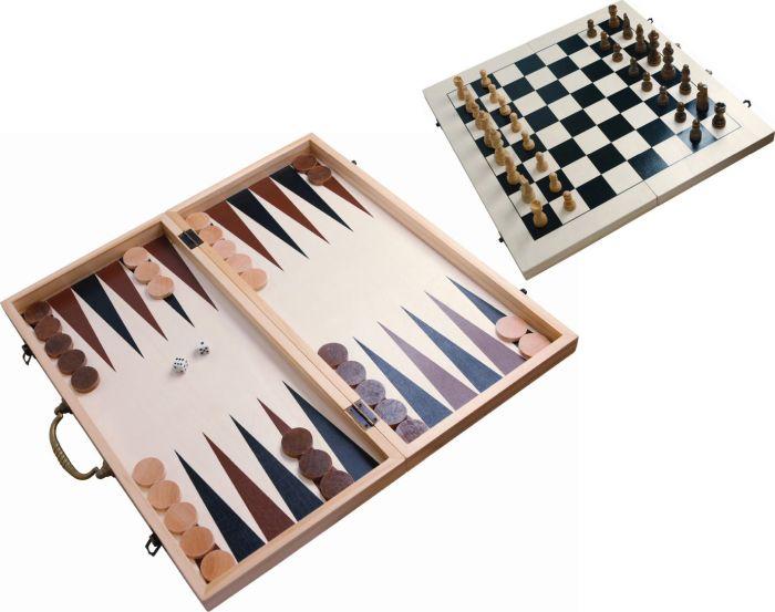 Produktbild Natural games NG XXL Schach und Backgammon