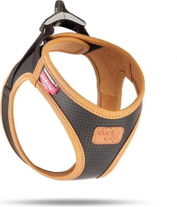 Immagine prodotto Curli Imbracatura in pelle di mela, 2XS, nero (XXS, Cane, Generale)