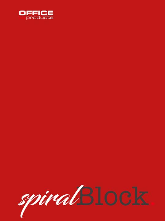 Office Products Quaderno Sipral PRODOTTI PER UFFICIO, A4, a righe, 80 fogli, 70g/m?, rosso vino (A4, Righe)