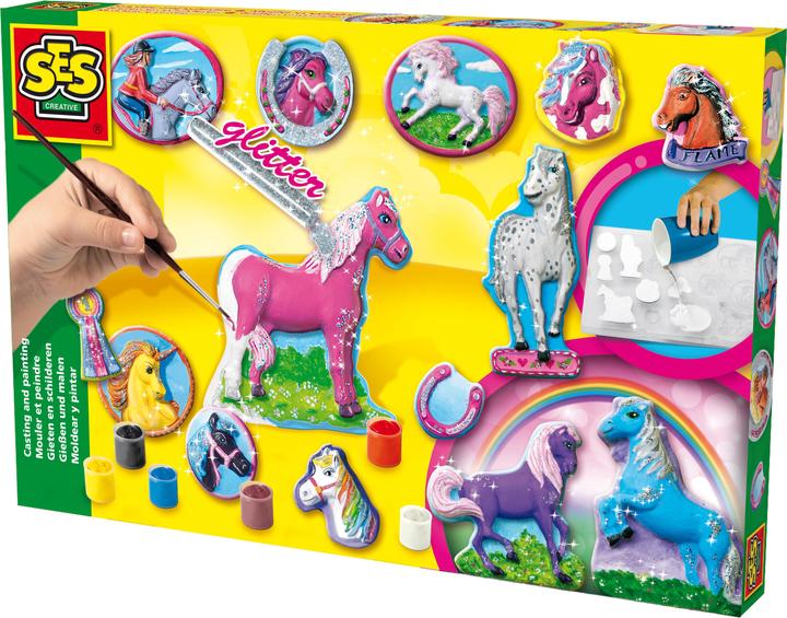 Actual product image Ses Plaster cast and painting - horses