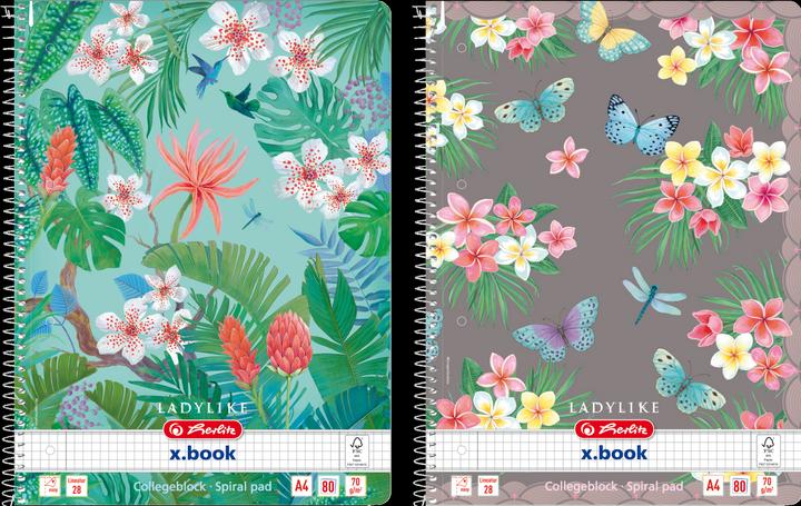 Produktbild Herlitz Spiralblock A4 Ladylike lineatur 28 FSC-Mix (A4, Kariert)