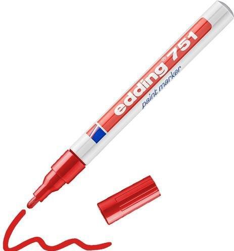 Immagine prodotto Edding 751 Marcatore a vernice lucida (Rosso, 1 mm, 1 x)