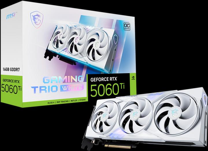 Produktbild MSI GeForce RTX 5060 Ti 16G GAMING TRIO OC WHITE (16 GB)