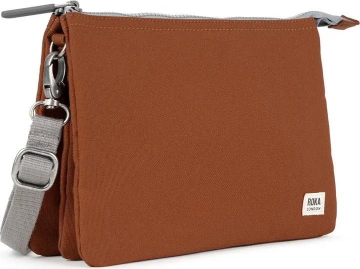 Produktbild Roka London Carnaby Crossbody XL Recycled Canvas Bran