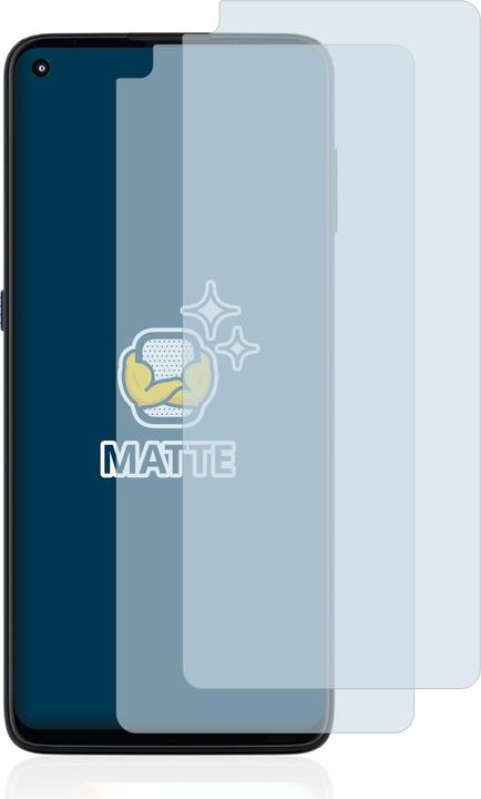 Actual product image BROTECT Anti-glare screen protector matt (2 Piece, Motorola Moto G9 Plus)