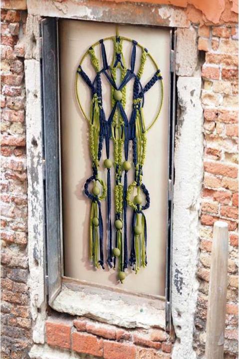 Actual product image Glorex Wool macramé bands 250 g, green (125 m)