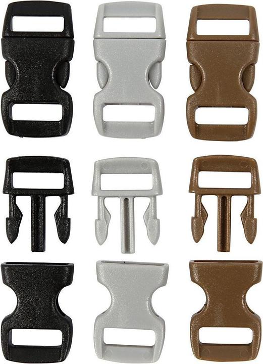 Actual product image Creativ Company Klickverschluss 29 mm x 15 mm, Lochgrösse 3 x11 mm,100 Stück
