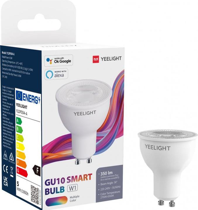 Produktbild Yeelight Smart LED (GU10, 4.50 W, 350 lm, 1 x, F)