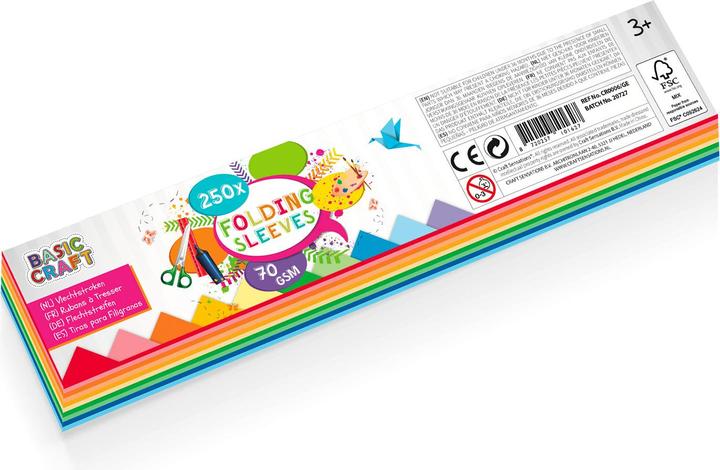 Actual product image Grafix Coloured star strips, 250 pieces