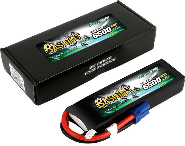 Image du produit Gens Ace Modélisme Pack d'accus (LiPo) 11.1 V 6500 mAh Nombre d'éléments : 3 60 C Softcase EC5 (11.10 V, 6500 mAh)