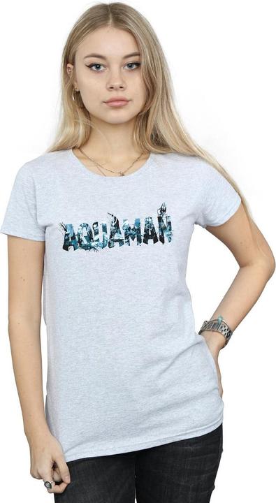 Immagine prodotto Aquaman Text Logo Maglietta Donna (XL)