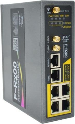 Actual product image Four-Faith F-R200-FL-SIM2 - M2M 3G/4G Industrial Router, Cellular (LTE/WCDMA), WiFi, 2x SIM