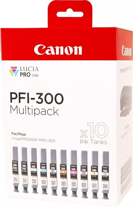 Canon Inchiostro/PFI-300 10ink Multi (M, PREMIER, R, PC, C, Y, GY, CO, MBK, PBK)