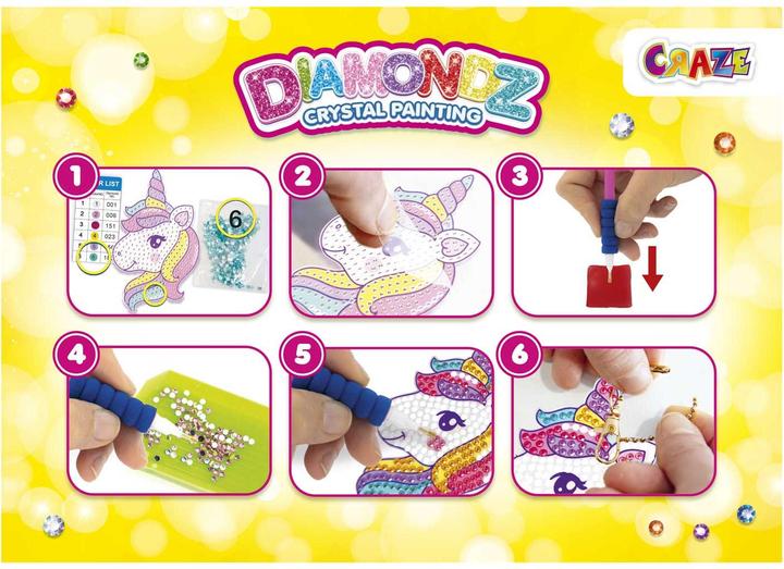 Image du produit Craze DIAMOND PAINTING Porte-clés Licorne