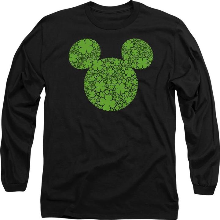Actual product image Disney Unisex Adult Shamrock Ears Mickey Mouse St Patricks Day T-Shirt (M)
