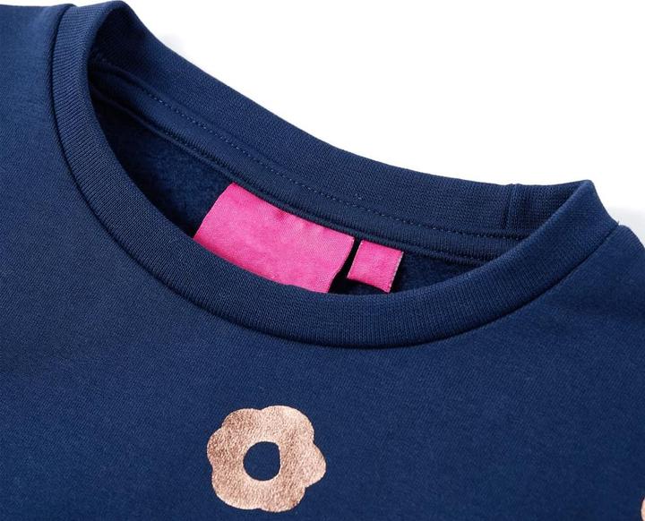 Produktbild VidaXL Kinder-Sweatshirt Marineblau 128,Material: 95 % Baumwolle. 5 (128)