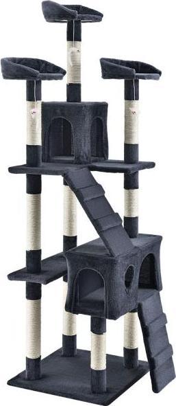 Actual product image Juskys Sam's Pet scratching post Amy (170 cm, Dark grey)