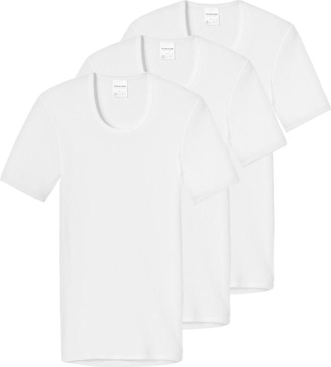 Image du produit Schiesser Lot de 3 maillots de corps Original Classics à double côte / manches courtes (3XL)