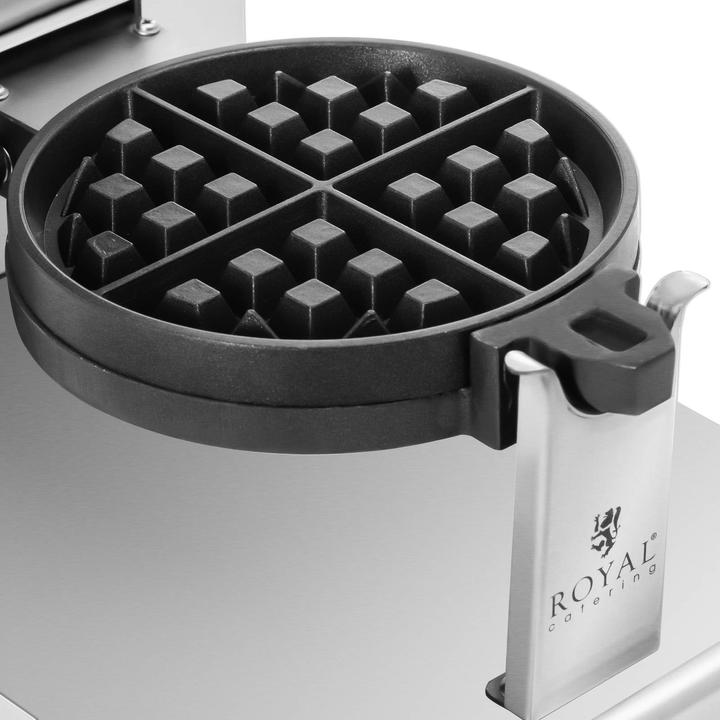 Image du produit Royal Catering Gaufrier professionnel - rond - 4 petites gaufres - 1200 W -