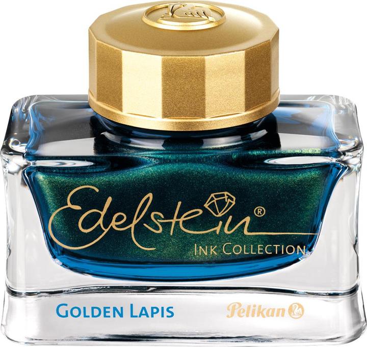 Pelikan Tintenglas 50ml Golden Lapis (Tintenfass, Gold, Blau)