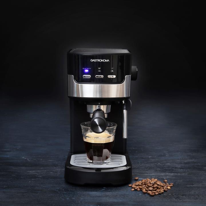 Produktbild Gastronoma -Kolbenmaschine - Espresso -Kaffeemaschine mit gemahlenen Bohnen und Milchfrother - 18110