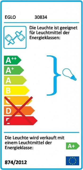 Label énergétique EGLO Davida 1 (400 lm, GU10)