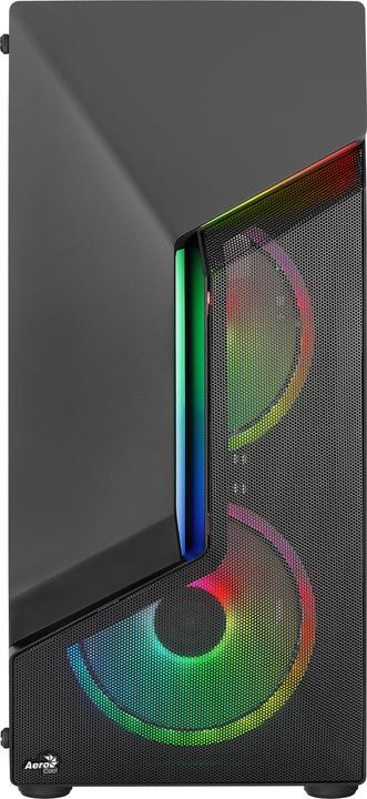 Actual product image AeroCool Scape-G-BK-v3 Midi Tower, Tempered Glass, ARGB (ATX, mATX, Mini-ITX)