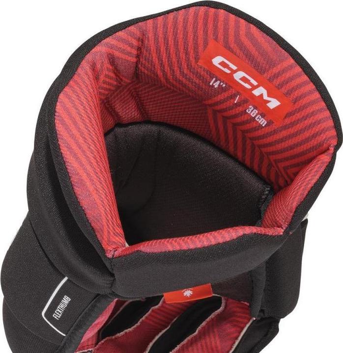 Produktbild CCM NEXT JR Hockeyhandschuhe (10"/25 cm, Weiss/Schwarz) (10)