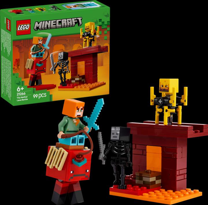 Immagine prodotto LEGO Das Lava-Duell im Nether (21266, LEGO Minecraft)