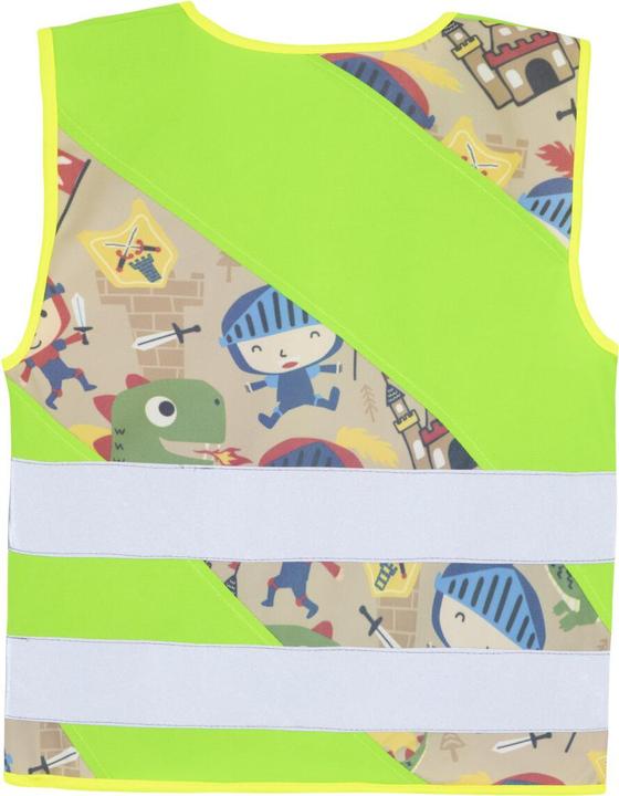Actual product image Korntex Kinder Warnweste Action „Fantasy“ - CO2 Neutral - Hellgrün/Ritter - XXS (XXS)