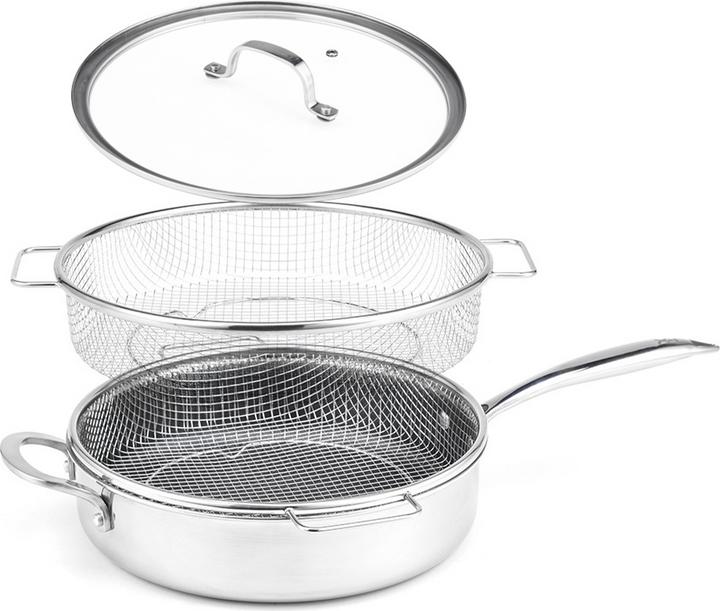 Actual product image Livington Titan Pan (26.50 cm, Frying pan, Aluminium, Stainless steel)