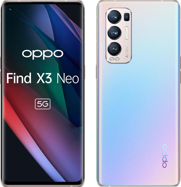 Actual product image OPPO Find X3 Neo (256 GB, Galactic Silver, 6.50", Dual SIM, 50 Mpx, 5G)